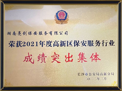 長(zhǎng)沙市公安局高新區(qū)公安分局2021年度成績(jī)突出集體