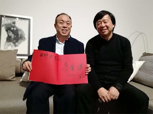 李自健老師合影