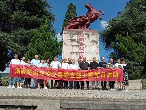 湖南亮劍保安公司黨支部主題黨日活動