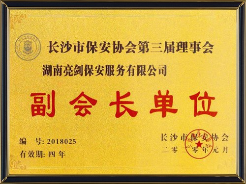 長沙市保安協(xié)會副會長單位