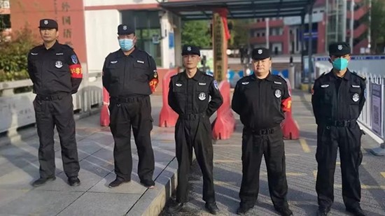 亮劍保安圓滿完成2023全國(guó)高等教育自學(xué)考試安保任務(wù) 